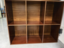 林之语全实木矮格子柜家用组合收纳储物柜八格小型书架置物架落地书柜 【全实木-加高】胡桃色6格90x75 实拍图