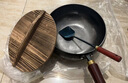章丘铁锅正宗章丘大肚铁锅无涂层炒锅炒菜不粘锅手工熟铁锅燃气电磁炉专用 22厘米【燃气灶电磁炉通用】建议1-2人 22cm 已开锅｜纯手工｜无涂层【赠玻璃盖+铲】 实拍图