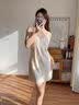 LAUREN VICTORIA真丝睡衣女100%桑蚕丝春季长袖薄款春季女家居服睡裙 香槟套装 带胸垫（礼盒包装） M 【建议80-100斤】 实拍图