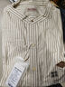 马登工装美式复古条纹棒球衫男士衬衣外套春秋薄款宽松长袖衬衫男上衣 条纹 【男生衬衫/轻奢高级感】 L （175/96A） 实拍图