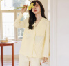 米度丽 月子服夏季带胸垫孕妇哺乳睡衣产后家居服喂奶孕妇套装 淡粉 L 实拍图