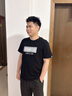 欧郎格【棉2件装】短袖t恤男韩版潮流宽松夏天休闲半袖上衣服纯棉短袖男 纯棉套餐9：彩色字母铁灰+SKL黑 2XL \150-165斤 实拍图