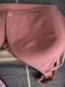婧麒（JOYNCLEON）哺乳文胸孕妇内衣怀孕期哺乳薄款喂奶文胸产后前开扣无钢圈托聚拢 豆沙色3128【薄款透气聚拢】 95B 实拍图