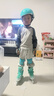 斯威（SWAY）轮滑鞋儿童溜冰鞋男女童初学套装中小学滑轮滑冰旱冰鞋成人直排轮 登绿八轮全闪+头盔护具+一体支架 S (适合3-5岁)平时鞋码25-30 实拍图