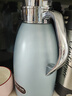 POPOVICH 德国保温壶家用304不锈钢真空大容量车载户外便携热水瓶保温水壶 304天晴蓝(36H锁温)2.3L 实拍图