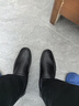 奥康官方男鞋 春秋季简约时尚黑色休闲皮鞋男平底套脚真皮舒适乐福鞋 黑色 42 实拍图
