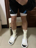 欧品臣拖鞋男夏季外穿防臭踩屎感浴室一字拖室内运动健身防滑透气沙滩鞋 象牙白 44-45 适合43-44脚穿 实拍图