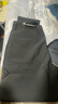 星禾莱2022新款小西裤男垂感九分裤休闲潮流休闲直筒修身西装裤加绒冬季 K91九分裤-黑色 33 140-150斤 实拍图