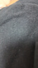 百图betu女装秋新款T恤圆领长袖精致蝴蝶结纽扣针织T恤女2308T19 黑色 S 实拍图