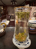 容山堂双层隔热水杯红茶泡茶玻璃绿茶杯山峦大号办公杯咖啡杯子功夫茶具 金山束腰双层玻璃杯 实拍图
