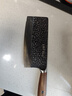 王麻子锤纹9铬18钼钒钢家用菜刀厨房切菜刀具饭店厨师切肉砍骨斩切刀 实拍图