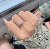 DR现货光芒求婚钻戒K金/铂金戒指BELIEVE系列简奢礼物 【共约34分】20分H色SI1*铂金 实拍图