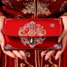 酷依宝红包结婚专用婚礼父母改口费敬茶锦缎布艺大号万元订婚喜字包新款 实拍图