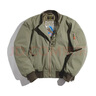 马登工装 美式复古MA-1飞行夹克加厚保暖棉服阿美咔叽棒球服外套男 浅绿色 XL 实拍图