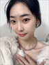 大地溪灰珍珠项链清新甜美轻奢少女链时尚毛衣链秋冬女氛围感 大地溪灰6mm+元宝扣（45cm） 实拍图