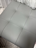 欧美图家用收纳凳子方形玩具收纳箱简易储物凳可坐轻奢沙发凳门口换鞋凳 浅灰色 超纤皮【图片展示40*40cm 40cm 长*40cm宽*42cm高 实拍图