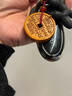 纳知轩桃木山鬼花钱吊坠雷击山花钱桃木貔貅钥匙挂件项链桃木护身符正品 【浮雕升级款】山鬼花钱红绳吊坠 实拍图