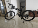 EROADE德国折叠山地自行车男成人青少年学生超轻便携铝合金越野变速赛车 黑色【宙马X4】shimano双油碟 26寸-适合身高165-180cm 30速 实拍图