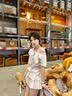LDBE美式辣妹斜肩短袖女夏季2026新款韩系设计感显瘦露肩T恤百搭上衣 白色 M 实拍图