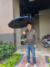 全自动雨伞超大号太阳伞遮阳防晒防紫外线男女折叠定制logo 【总裁同款伞】216骨自动深蓝 实拍图