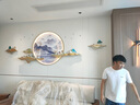 观棠现代客厅装饰画立体浮雕轻奢高档灯画壁画餐厅新中式沙发背景挂画 福路来财C款 圆直径120cm 充电款（自带充电蓄电功能） 实拍图