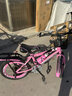 儿童自行车6-10岁7-12岁女童学生车小孩脚踏车单速变速碟刹山地车 高配粉色丨单速+后货架+大礼包 18寸【适合身高115-135cm】 实拍图