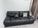全友（QUANU）家居布艺沙发客厅现代简约懒人黑云朵沙发皮感科技布家具 黑色|科技布|云朵沙发C(三人位) 实拍图