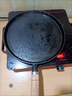 柏登居新款铸铁平底锅烙饼锅手抓饼煎饼锅铁板鏊子生铁煎锅无涂层不粘锅 26cm平底锅【不挑炉灶】 实拍图