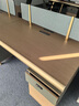 沃霖 E0轻奢办公桌椅现代办公桌办公室办公桌工作台环保高级屏风工位 1.4米双人位+椅子加厚升级款_2 常规 实拍图