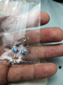 沫兰（MOLADY）S999足银四叶草耳环女士耳坠耳饰品女生日纪念日礼物送女友 送礼推荐*足银幸运耳环*进口蓝锆 实拍图