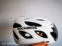 洛克兄弟（ROCKBROS） 骑行头盔带风镜一体男女山地车公路车安全帽眼镜骑行装备 透气款-白色（全天候变色镜片） L码（58-62cm） 实拍图