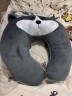 【京东物流】草莓熊u型颈枕迪士尼同款抱枕抱抱龙u型颈枕护颈枕 【经典】黑酷猫 实拍图