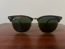 雷朋（RayBan）偏光太阳镜户外墨镜男女款方形素颜半框眼镜开车眼镜0RB3016F礼物 990/58玳瑁色镜框绿色偏光镜片 尺寸55 实拍图