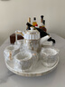言则 结婚礼物送新人茶具客厅家居茶几餐边柜摆件轻奢乔迁新居礼品 旋转大理石纹茶具 礼盒装 实拍图