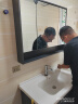 恋派浴室柜 陶瓷一体盆卫生间洗脸盆柜组合悬挂式洗漱台智能洗手盆柜 普通镜柜】珠光灰+陶瓷盆 90cm 实拍图