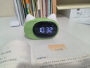 波比熊AI智能闹钟时间管家t7多功能语音初高中学生专用起床神器同步1-9年级教材 T7清新绿 1-9年级新版同步教材 实拍图
