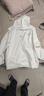 真维斯（Jeanswest）白色卫衣男连帽春季新款青少年美式简约男士加绒打底外套男款 【春秋重磅款】白色(自由笔尖胸 L 【建议110-130斤穿】 实拍图