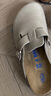 BIRKENSTOCK勃肯德国进口男女款涂油皮软底复古Boston包头拖鞋 棕色窄版1019484 39 实拍图