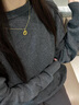 中国黄金（CHINA GOLD）黄金项链女士足金莫比乌斯环吊坠套链首饰情人节618生日礼物女生 今/次日达*约3.1-3.2g【情人节礼盒】 实拍图