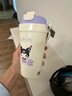 杯具熊（BEDDYBEAR）双饮保温杯女高颜值水杯咖啡杯吸管杯车载学生杯子500ml酷洛米 实拍图