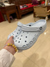 CROCS卡骆驰洞洞鞋贝雅男鞋女鞋轻便耐磨一脚蹬拖鞋休闲鞋|10126 矿物质蓝-4JQ 36 /37(220mm) 实拍图