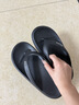 朴西2025春夏新款男士eva人字拖拖鞋薄底柔软防臭耐磨夹脚情侣款拖鞋 珍珠黑 经典黑色-永不过时 42-43 实拍图
