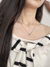 AJIDOU阿吉豆项链生日礼物女 罗马圆环线下同款精致锁骨链送女友老婆 罗马圆环-玫瑰金 实拍图