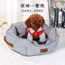 憨憨宠狗窝猫窝夏季可水洗加厚宠物窝泰迪中小型犬狗垫子沙发狗床 双面加厚八角窝 小号 实拍图