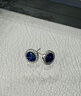 惜礼S925纯银耳钉男潮流单只一对装耳环男士耳饰新年情人节礼物送男友 星夜款黑色单只 实拍图