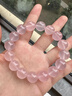 【招桃花】粉水晶手串马达加斯加果冻体粉晶女款转运手链小众礼物 【招桃花】8~9mm粉水晶手链 实拍图