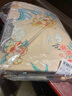 富安娜 床上四件套双面磨毛 纯棉加厚 冬天保暖床单被套床品套件 蝶梦【聚暖+纯棉磨毛+印花】 1.5米 床单款 （被套203*229cm） 实拍图