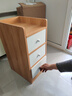 京晴家居（TSING FURNITURE）窄床头柜小型尺寸柜子迷你简约现代置物储物卧室简易夹缝床边柜 生态板北欧枫木色三抽30cm 晒图有礼 实拍图