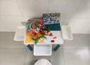 星帕儿童积木桌玩具男孩女孩宝宝大颗粒积木拼装1-3-6岁小孩生日礼物 大号1椅【156大颗粒+4收纳+4增】 实拍图