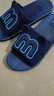 惠夫人亲子拖鞋女夏季一家三口浴室防滑室内情侣儿童洗澡漏水凉拖鞋男士 小猫咪 深蓝 儿童32-33码（内长约220mm) 实拍图